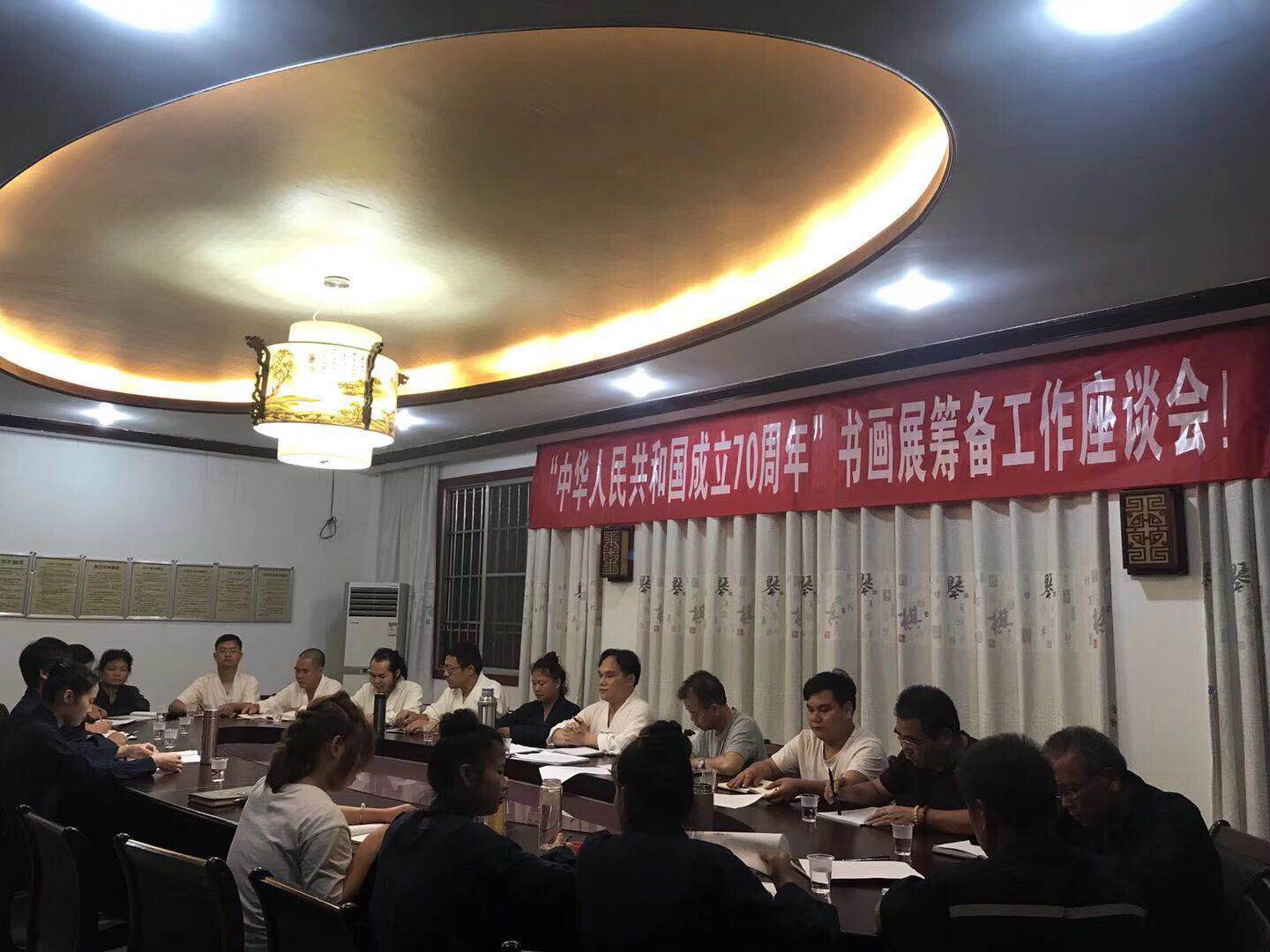 70周年书画展一角.jpg